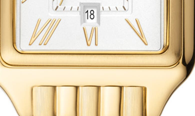 Fossil Women's Raquel Three-hand Date Gold-tone Stainless Steel Watch, 23mm In Gold