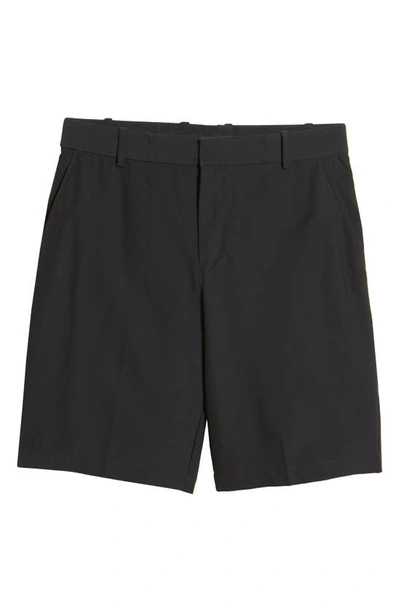 Shop Nike Dri-fit Flat Front Golf Shorts In Black/ Black