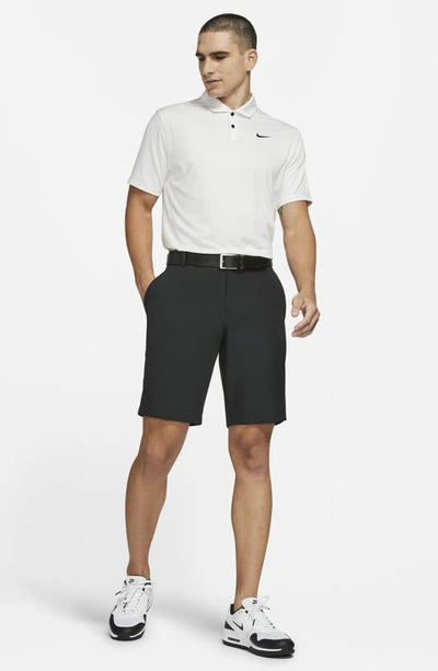Shop Nike Dri-fit Flat Front Golf Shorts In Black/ Black