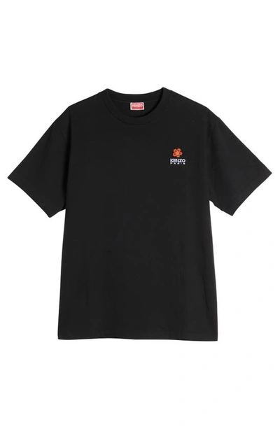 Shop Kenzo Boke Flower Appliqué T-shirt In Black