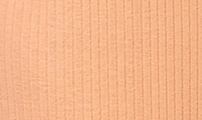 Gibsonlook Rib V-back Midi Dress In Almond Bisque