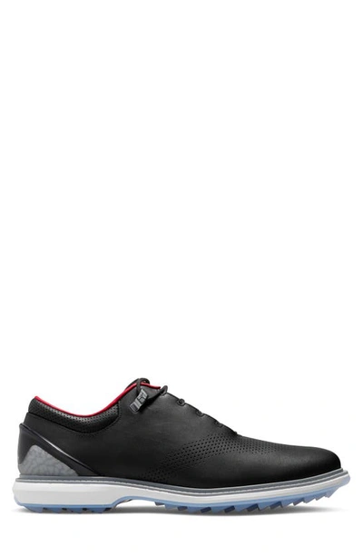 Shop Jordan Adg 4 Golf Shoe In Black/ White/ Grey/ Silver