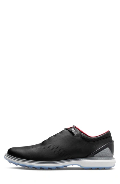 Shop Jordan Adg 4 Golf Shoe In Black/ White/ Grey/ Silver