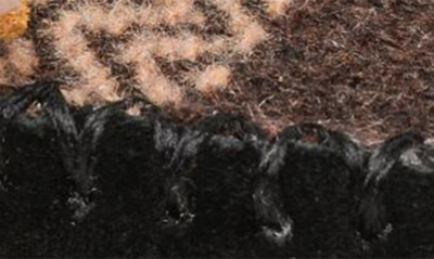 Minnetonka Tilia Faux Fur Lined Moccasin Slipper In Black Multi
