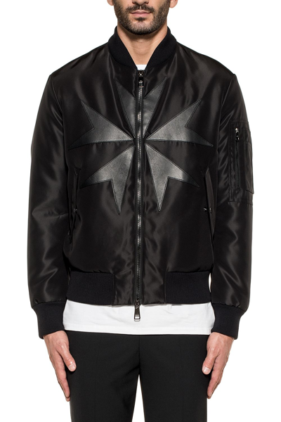 Shop Neil Barrett Men's  Black Polyamide Outerwear Jacket