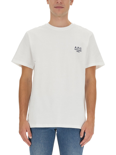 Shop Apc T-shirt "raymond" In White