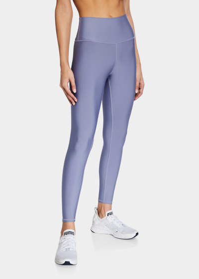 Shop Alo Yoga Airlift High-rise 7/8 Leggings In Blue Moon