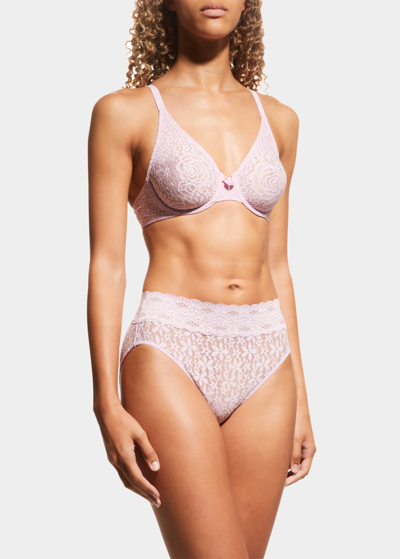 Shop Wacoal Halo Lace High-cut Briefs In Fragrant Lilac 52