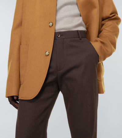 Loro Piana Leisure City Wool And Cashmere-blend Trousers In Tbc