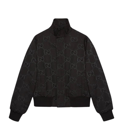 Shop Gucci Gg Bomber Jacket In Black