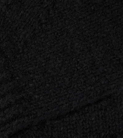 Shop Acne Studios Wool-blend Mittens In Black
