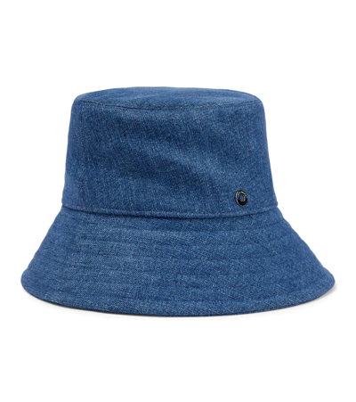 Shop Loro Piana Zita Denim Bucket Hat In Medium Blue Wash
