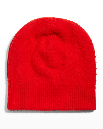 Shop The Row Nidhi Wool-cashmere Beanie Hat In Cherry Red