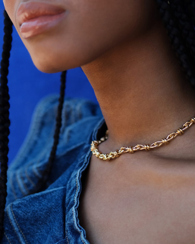 Shop Soko Miji Link Necklace In Gold