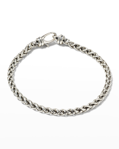 Shop David Yurman Men's Wheat Chain Bracelet In Silver, 4mm In Ss