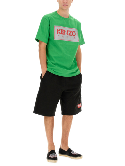 Shop Kenzo T-shirt With Logo In Green