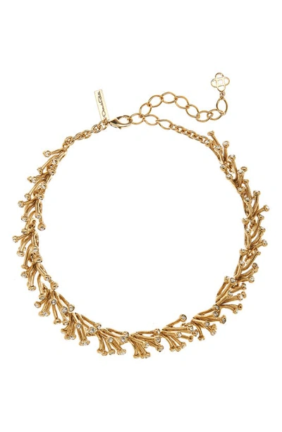 Shop Oscar De La Renta Comet Collar Necklace In Crystal