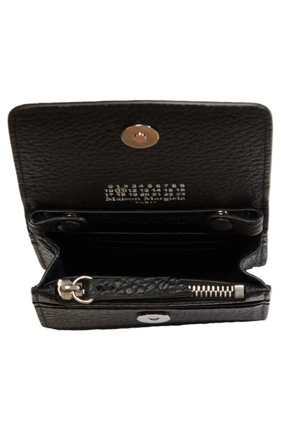 Maison Margiela Small Leather Chain Wallet Bag In Black