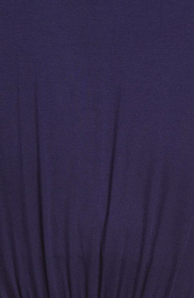 Fraiche By J Flutter Sleeve Jersey Maxi Dress In Navy