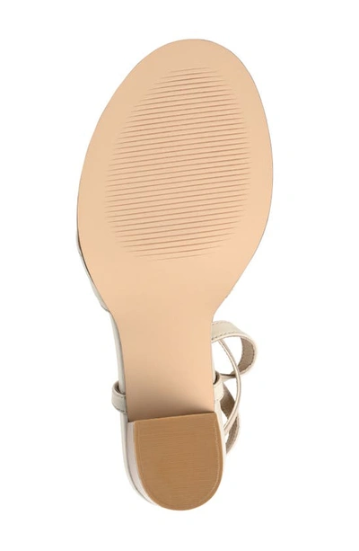 Shop Journee Signature Freeda Ankle Strap Sandal In Ivory