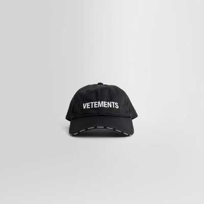 Shop Vetements Man Black Hats