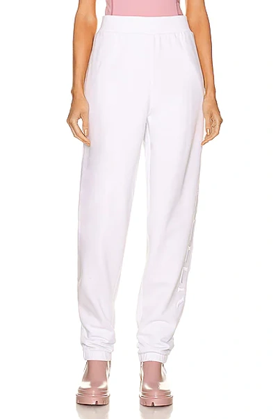 Shop Moncler Matt Black Jogger Pant In White