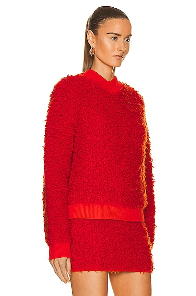 Shop Bottega Veneta Fleece Pullover Sweater In Burst