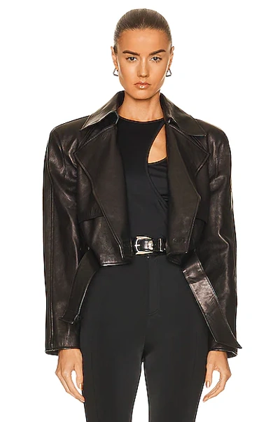 Shop Et Ochs Parker Leather Jacket In Black