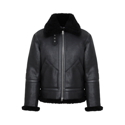 Shop Acne Studios Leather Jacket In Black