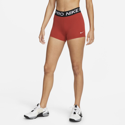 Shop Nike Women's  Pro 3" Shorts In Red