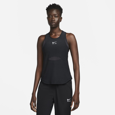 Shop Nike Women's Air Dri-fit Running Tank Top In Black