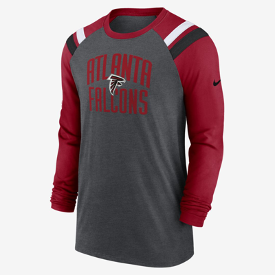 Shop Nike Men's Athletic Fashion (nfl Atlanta Falcons) Long-sleeve T-shirt In White