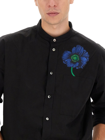 Shop Kenzo "poppy" Shirt In Black