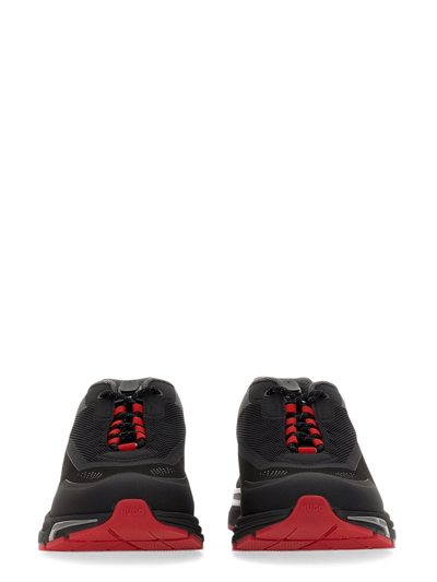 Shop Hugo Sneaker With Logo In Black