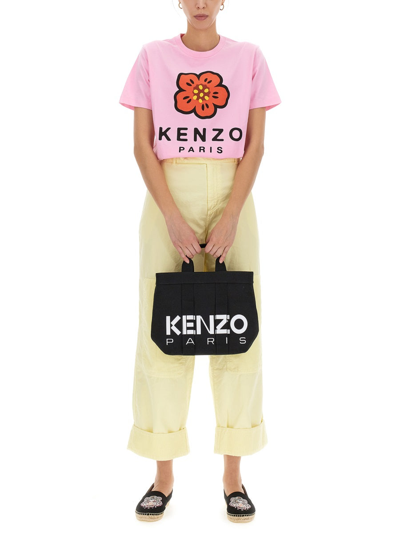 Shop Kenzo "boke Flower" T-shirt In Pink