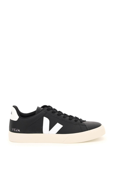 Shop Veja Campo Chromefree Leather Sneakers In Multicolor