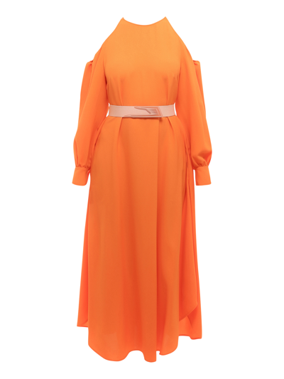 Shop Stella Mccartney Women's Dresses -  - In Orange Synthetic Fibers