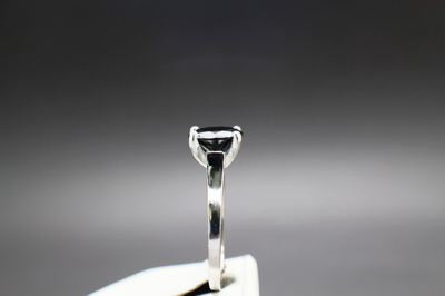 Pre-owned Black Diamond 3.14cts 8.59mm Real  Treatedengagement Size 7 Ring $1770 Value.. In Fancy Black