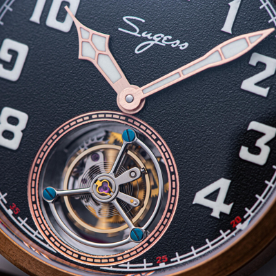 Pre-owned Sugess Tourbillon Master X Cusn8 Seagull St8230 Mechanical Men Watch Su8230ck