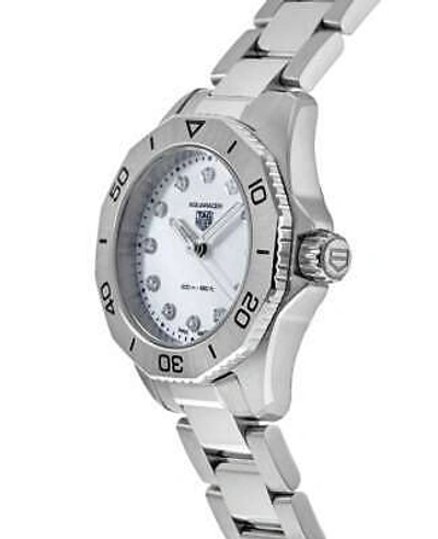 Pre-owned Tag Heuer Aquaracer Quartz Mop Diamond Dial Women's Watch Wbp1416.ba0622