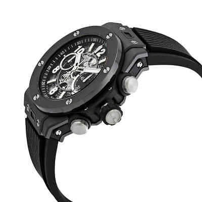 Pre-owned Hublot Big Bang Unico Black Magic Chronograph Automatic Silver Dial Men's Watch