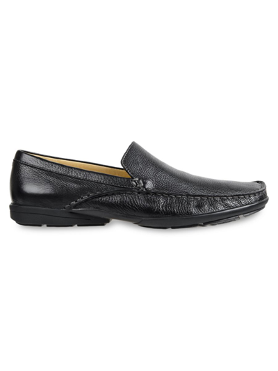 Shop Sandro Moscoloni Men's Dillion Venetian Leather Loafers In Black