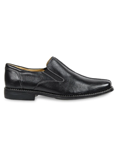 Shop Sandro Moscoloni Men's Tampa Leather Loafers In Black
