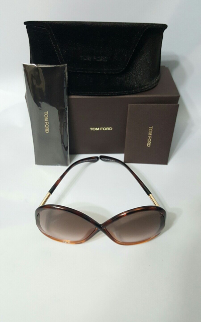 Pre-owned Tom Ford Ivanna Tf372 -52f Dark Havana Women Sunglasses In Brown  | ModeSens