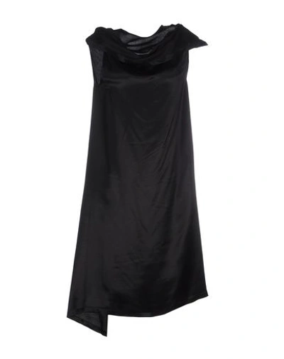 Ann Demeulemeester Short Dress In Black