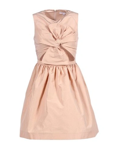 Carven Short Dress In Pale Pink