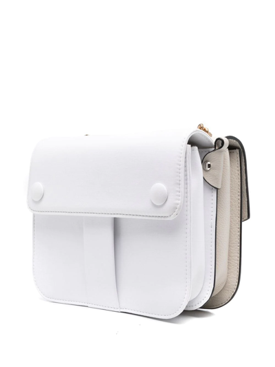 Shop Maison Margiela New Lock Square Shoulder Bag In Neutrals