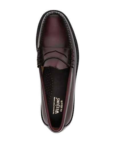 Shop G.h. Bass & Co. Larson Slip-on Loafers In Rot