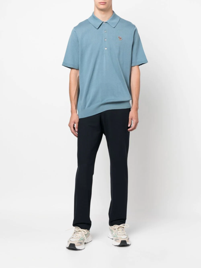 Shop Ps By Paul Smith Straight-leg Trousers In Blau