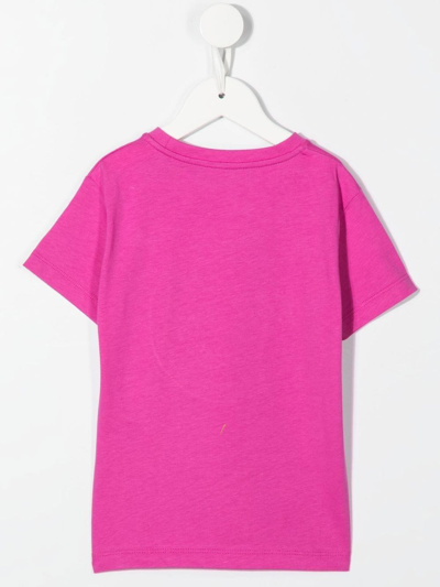 Shop Versace Medusa Crew-neck T-shirt In Pink